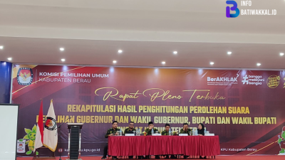 KPU Berau Gelar Pleno Rekapitulasi Suara Pilkada 2024