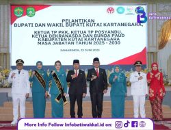 Gubernur Kaltim Lantik Aulia-Rendi sebagai Bupati dan Wakil Bupati Kukar 2025–2030