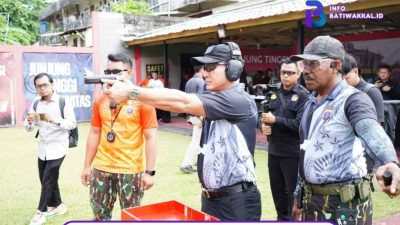 Polda Kaltim Gelar Lomba Menembak Sambut Hari Bhayangkara ke-79